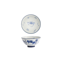 Bowl Kawaii Blowfish Blue, White, Porcelain, &Oslash; 11.5 cm