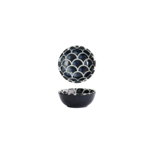 Sauce Bowl Cobalt Blue Mermaid Design, Porcelain, 100 ml