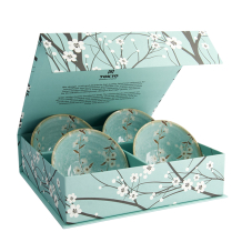 TDS, Bowl-Gift Set, Sakura, Light Blue, 4 pcs., Ø 13 x 6cm 350ml, Item No. 33221
