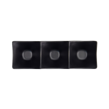 TDS, Saucen-Schale, Melamine Iwate Black, 3Stk, 18,7x6,2x4,4cm 114ml, Art.-Nr. 33287