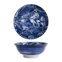 TDS, Bowl, Yakuza, Dragon, Blue/White, Ø 21x8.7cm 1300ml, Item No. 33338