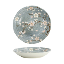 Plate Fujisakura Grey, Porcelain, &Oslash; 22 cm