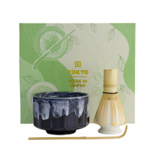 TDS, Matcha Geschenkset, Kanegin Green/Navy, 4-tlg., Ø 11x8cm, Art.-Nr. 33374