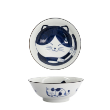 TDS, Ramen-Schale, Kawaii Cat Neko, Blau, Ø 19,7x7,5cm 1000ml, Art.-Nr. 33417