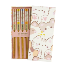 TDS, 5 Paar Essstäbchen Geschenkset, Kawaii Cats , Art.-Nr. 33452
