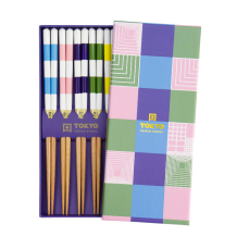 TDS, Chopstick Gift Set, Square, 5 pair, Item No. 33456