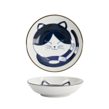 TDS, Runder-Saucenschale, Kawaii Cat Neko, Ø 10,2x2,5cm- Art Nr. 33496