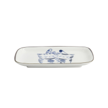 Blue Sakura Rechteckiger Teller bei Tokyo Design Studio (Bild 2 von 6)