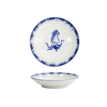 TDS, Sauce Bowl, Squid, Blue/White, Ø 9x2cm - Item No. 33560