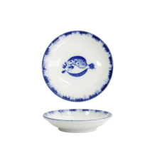 TDS, Sauce Bowl, Flounder, Blue/White, Ø 9x2cm - Item No. 33561