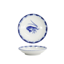 TDS, Sauce Bowl, Shrimp, Blue/White, Ø 9x2cm - Item No. 33562