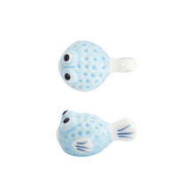 TDS, Chopsticks Rest, Blowfish Light Blue, Item No. 33566