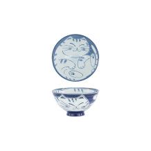 Bowl Kawaii Cat Blue, Porcelain, 300 ml