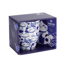 TDS, Tasse, Kawaii Blau Maneko Tasse im Geschenkbox, Ø 8,5x10,2cm 340ml, Art Nr. 33613