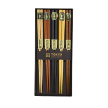 TDS, Essstäbchen Geschenkset 5 Paar, Gold/Silver Dragon, Art.-Nr. 33632