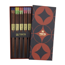 TDS, Essstäbchen Geschenkset 5 Paar, Red Black, Art.-Nr. 33642