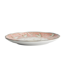 TDS, Plate, Mixed Bowls, Crane, Pink Ø 16.5x2cm, Item No. 33712
