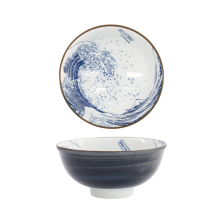 TDS, Rice Bowl, Hokusai, White/Blue, Ø 11.8 x 5.5 cm - Item No. 33730