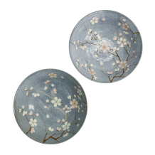 TDS, Ramen Schale Geschenkset, 6 Stk, Fujisakura, Grau Ø 21x7,8cm 1000ml , Art.-Nr. 33784