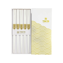 TDS, Chopstick Set, Gold Wave, 5 pair, Item No. 33864