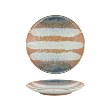 Plate Suisho Aka-cha Brown, Porcelain, &Oslash; 19.5 cm