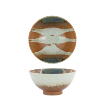 TDS, Suisho Schale mit Rand, Aka-cha, Ø 16 x 8 cm 600ml, Braun, Art.-Nr. 34253
