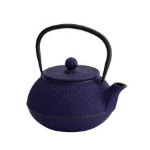 TDS, WY Cast Iron Teapot, Arare, Blue, 17.5x15x10cm  0.8 L, Item No. 4248