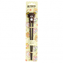 TDS, Kids-Chopsticks , Kitchenware, 22 cm, Bear, Dark Brown - Item No. 4641