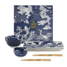 TDS, Japonism Blue Sushi Set für zwei, Drachen, Art.-Nr. 501867