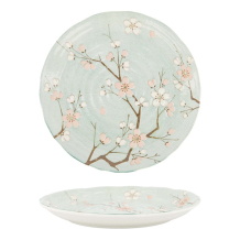 Plate Fujisakura Green, Porcelain, &Oslash; 24.7 cm