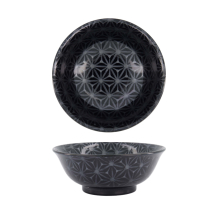 TDS, Ramen Bowl, Kuromonyo Asanoha, Ø 20.5x8cm, 1200ml - Item No. 617980
