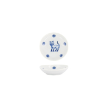 Sauce Bowl Kawaii Hananeko Cat Blue, Porcelain, &Oslash; 9.8 cm