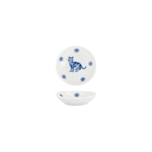 Sauce Bowl Kawaii Hananeko Cat Blue, Porcelain, &Oslash; 9.8 cm