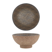 Ramen Bowl Minoyaki Bronze Brown, Porcelain, 1 l
