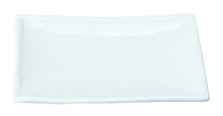 TDS, Plate, White Series, 17.5x12.5cm, Item No. 7160