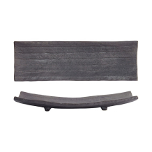 Serving Plate Mino Craft Black, Stoneware, 31.5 &times; 10 cm