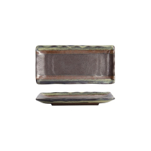 Sushi-Platte Mino Craft Schwarz, Steinzeug, 19,3 &times; 9,4 cm