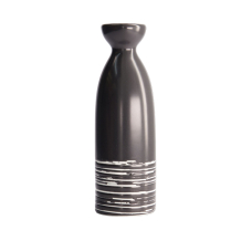 TDS, Sake-Bottle, Black Maru, 17.5cm 180ml, Item No. 7476