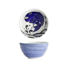 Rice Bowl Seafood Snapper Blue, Porcelain, 950 ml