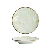 Plate Green Cosmos, Stoneware, &Oslash; 19.5 cm