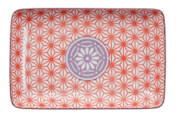 TDS, Sushi Platte, Starwave, 21 x 13,5 cm, Rot - Art Nr. 8038