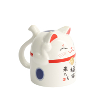 Blau Kawaii Glückliche Katze (Lucky Cat) Tasse bei Tokyo Design Studio (Bild 3 von 4)