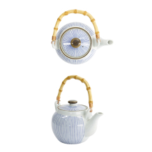 TDS, Teapot, Stripe Sendan, 19.5x13.5x12.5cm 1000ml - Item No. 8127