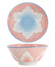 TDS, Schale, Lily Flower Oriental HB, Mixed Bowls, Rot, Ø 14.8x6.8 cm 550ml - Art Nr: 8964