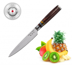 Utility Messer mit 3 Acrylringen (Allzweckmesser), Kitchenware, 25 cm mit schöner Magnetic-Box, Artikelnr.: 9645