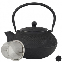 iron cast teapot, Arare, 1.6 ltr., black, item no. A15s