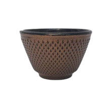 TDS, WY Tea Cup, Arare, full copper, Cast Iron, 0.12 ltr, Item No. CUPA12COFU
