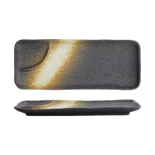Servierplatte Mino Craft Schwarz, Steinzeug, 30,2 &times; 12 &times; 2,3 cm