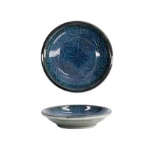Sauce Dish Kamon Blue, Porcelain, &Oslash; 9.5 &times; 2 cm