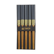 Bamboo Grau 5 Paar Essstäbchen bei Tokyo Design Studio